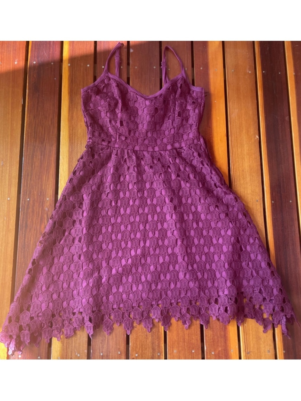 Whimsigoth Burgundy Lace Skull Dress Medium Autumn Halloween Witchcore Hot Topic